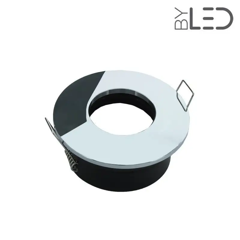 Spot encastrable collerette ronde convex SPLIT - Chrome