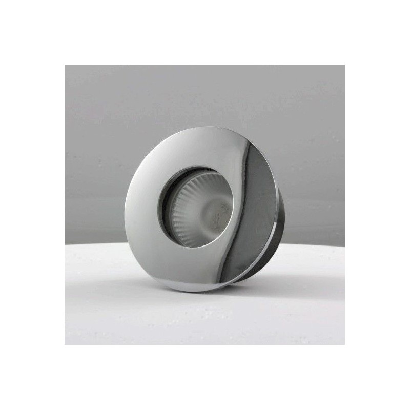 Spot encastrable collerette ronde convex SPLIT - Chrome