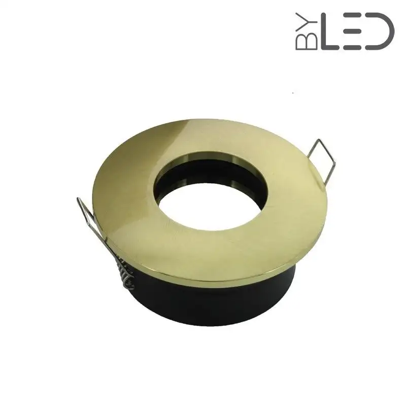 Spot encastrable collerette ronde convex SPLIT - Or satiné