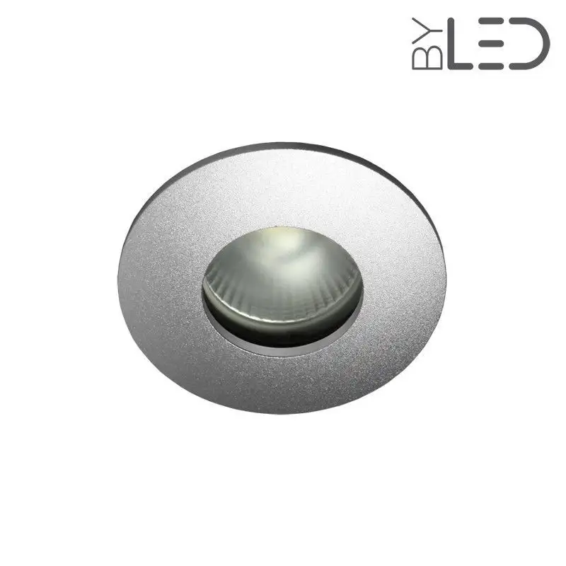 Spot encastrable collerette ronde convex SPLIT - Alu mat