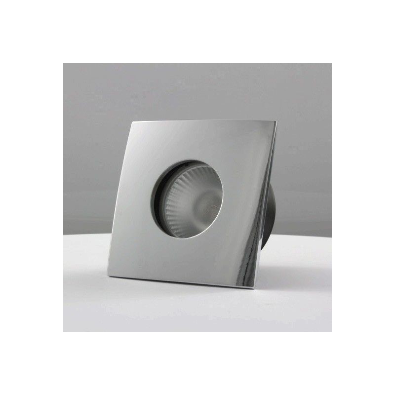 Spot encastrable collerette carrée convex SPLIT - Chrome