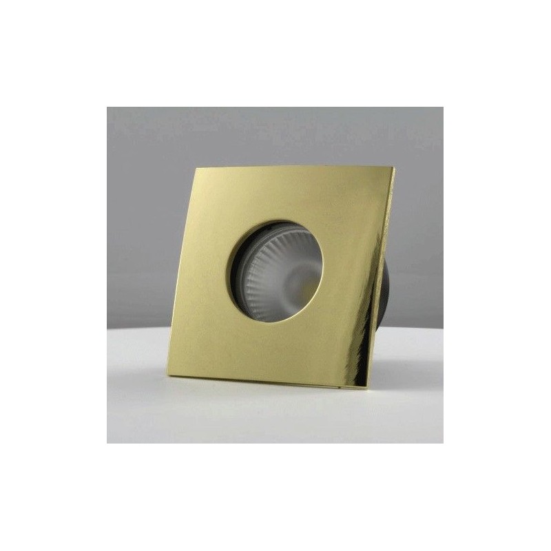 Spot encastrable collerette carrée convex SPLIT - Or brillant