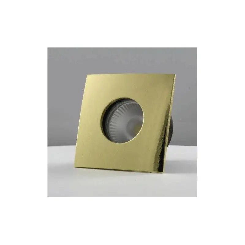 Spot encastrable collerette carrée convex SPLIT - Or brillant