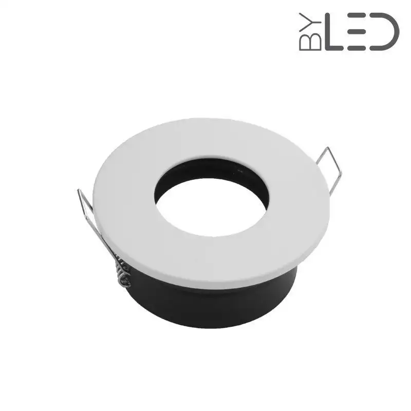 Collerette ronde flat SPLIT - Blanc mat