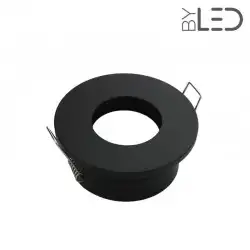 Collerette pour support GU10 - Ronde flat SPLIT - Noir