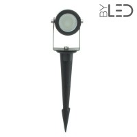Spot LED à piquer - 5W - 12V, 24V ou 230V - Noir - SPIKE 5