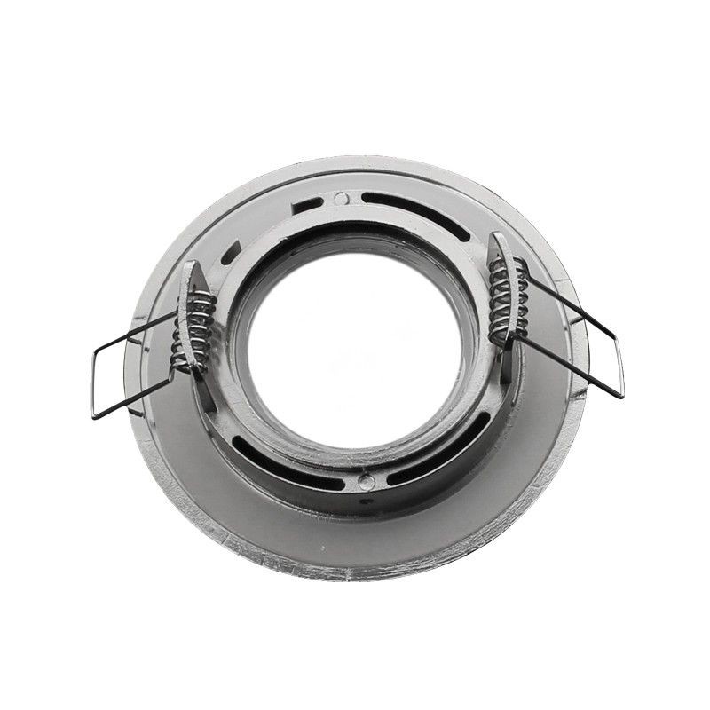 Spot encastrable IP 65 pour LED GU10 – rond – Nickel satiné