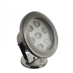 Spot LED encastré de sol immergeable inox 7W - 12V - Hydro 145mm