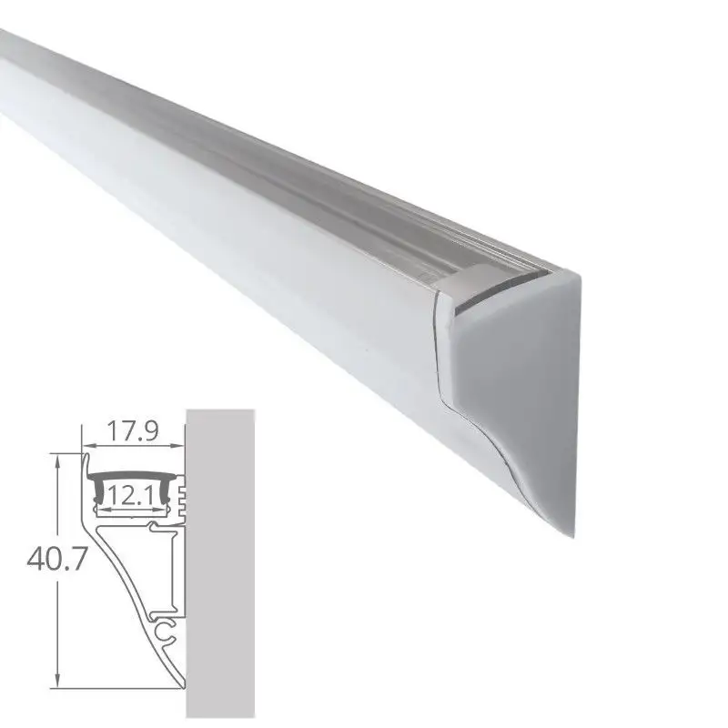 Profilé aluminium corniche laqué blanc pour ruban LED - CRAFT - M01 Profilé aluminium corniche laqué blanc pour ruban LED - CRAFT - M01