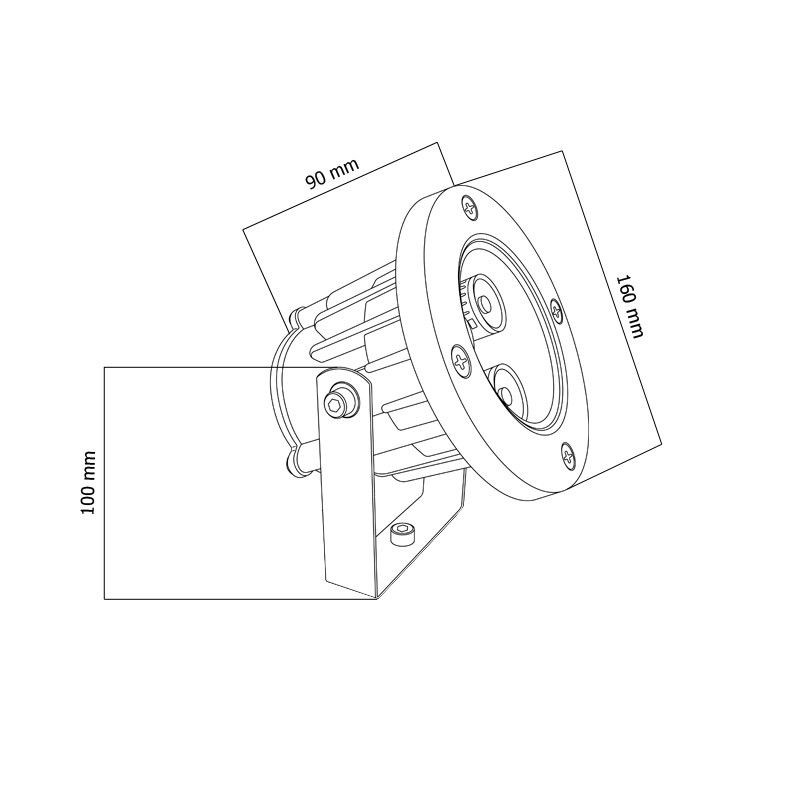 Spot LED à piquer 8 W - Spike 8 - RGB + Blanc chaud