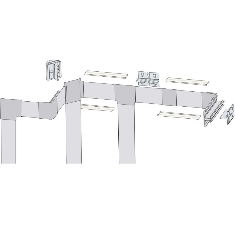 Profilé LED aluminium corniche 2 directions – CRAFT – M04 - Diffuseur givré