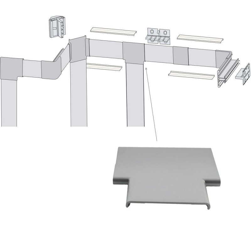 Jonction droite  pour profilé M04