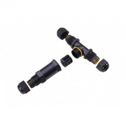Connecteur en T de dérivation étanche à vis IP68 - 5 pôles - Axial