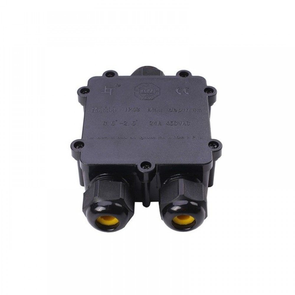 Boîte de connexion étanche à 3 entrées IP68 - Axial