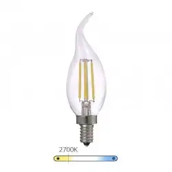 Ampoule LED à filament Bougie - Blanc Chaud - E14 – 4W - Dimmable