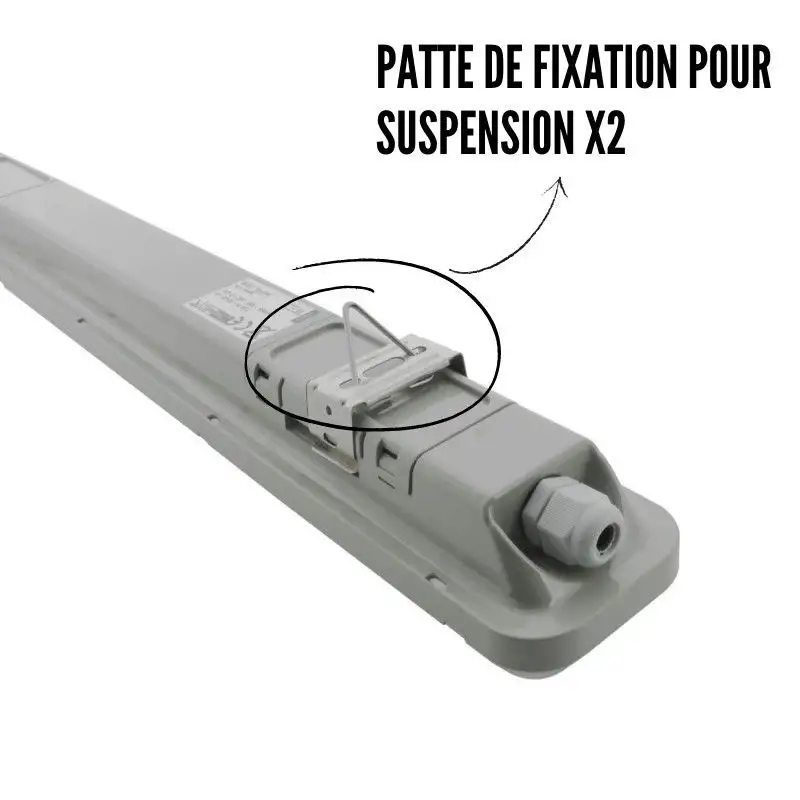 Réglette LED industrielle étanche 48W - IP65 Réglette LED industrielle étanche 48W - IP65