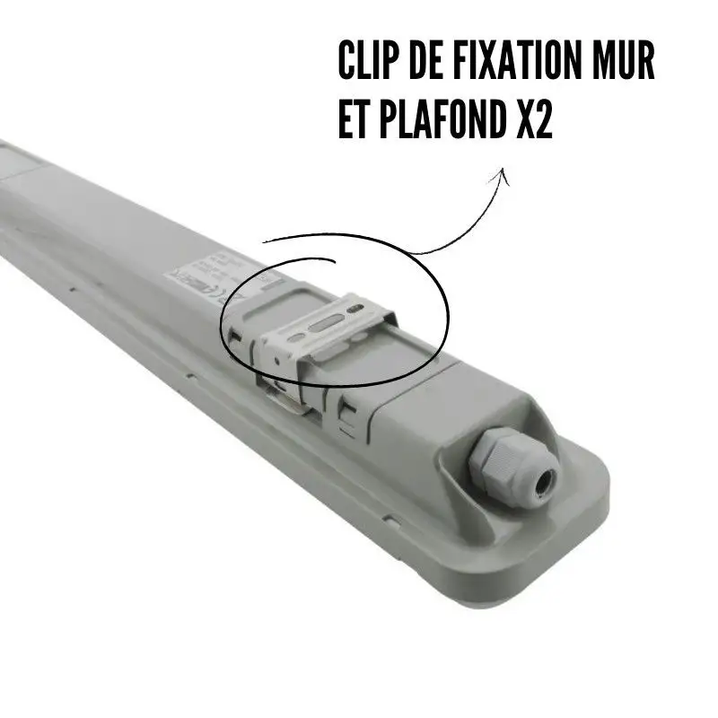 Réglette LED industrielle étanche 48W - IP65 Réglette LED industrielle étanche 48W - IP65