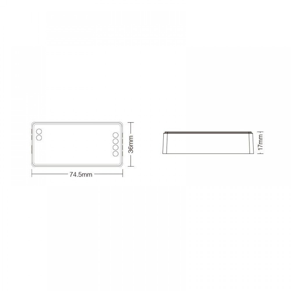 Contrôleur 4 zones Dimmer 2.4GHz - Milight