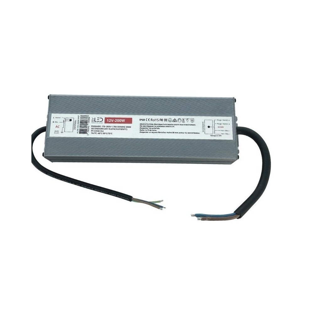 Alimentation 12V compacte - de 24 W à 400 W - IP67