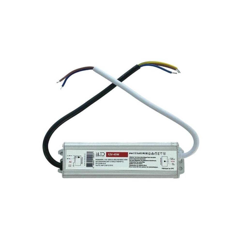 Alimentation 12V compacte - de 24 W à 400 W - IP67