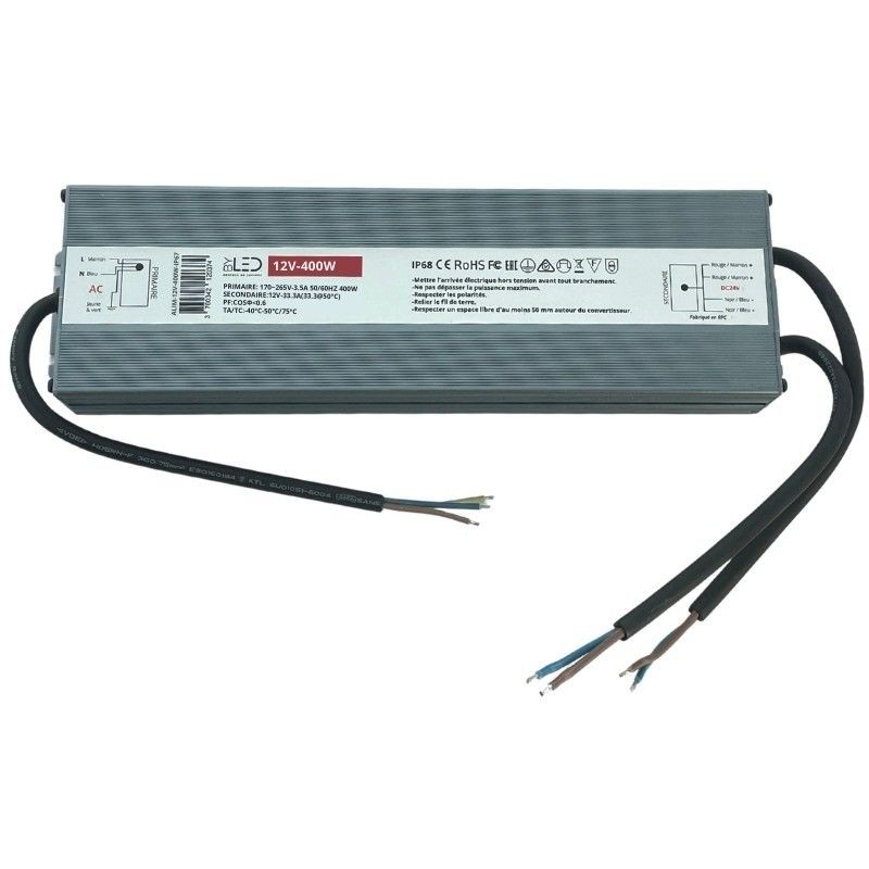 Alimentation 12V compacte - de 24 W à 400 W - IP67