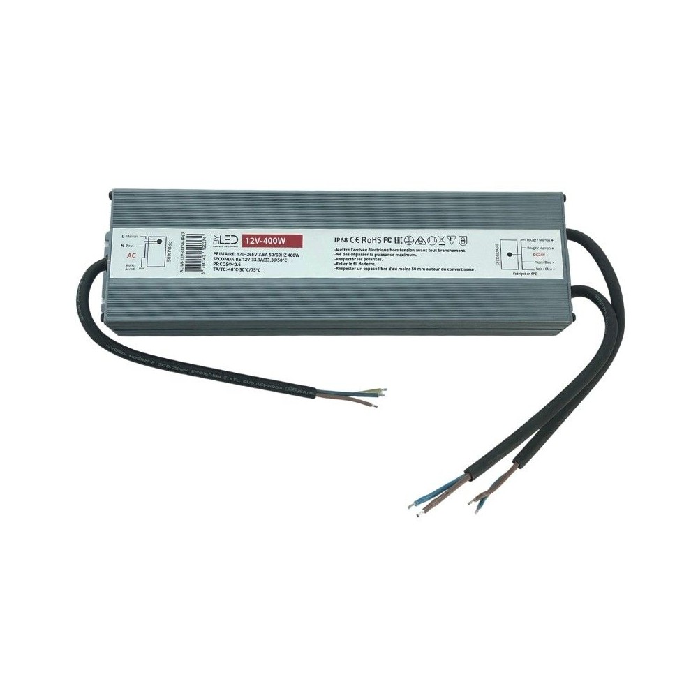 Alimentation 12V compacte - de 24 W à 400 W - IP67