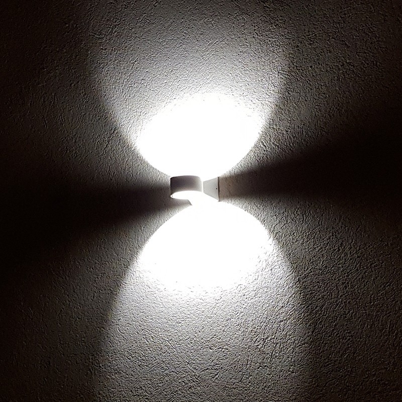 Applique LED murale Up and Down 6x1W Blanche - Prism