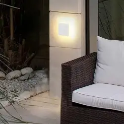 Applique murale carrée - Anthracite - IP54 - 10W - Blanc - PURES-C