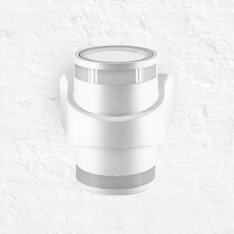 Applique LED murale double sens + anneaux - 6+6W - Blanche - Storm