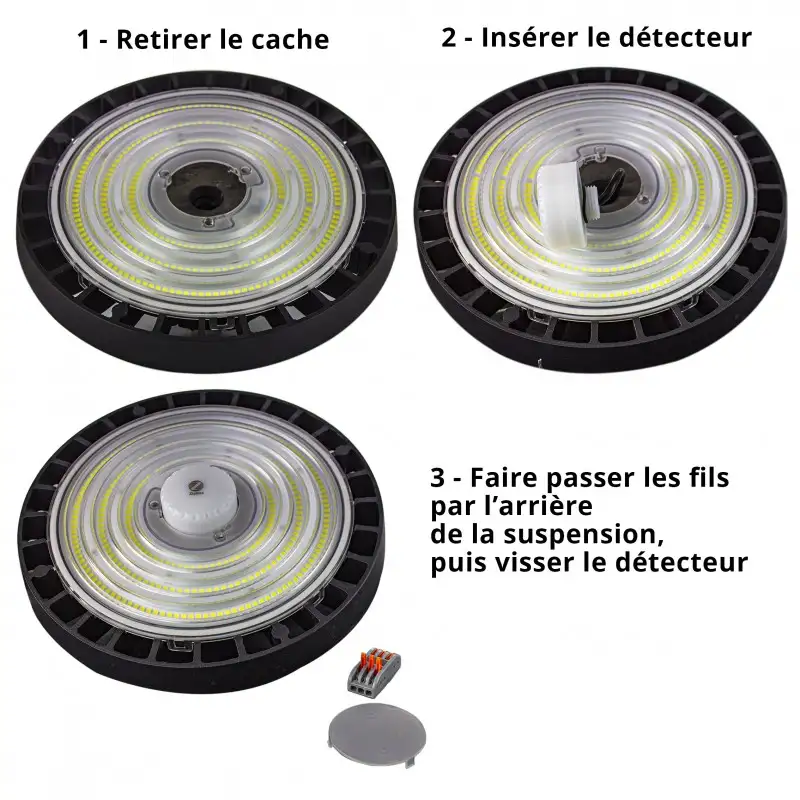 Suspension industrielle LED 100W Premium – STOCK V3 – 6000K – Dimmable