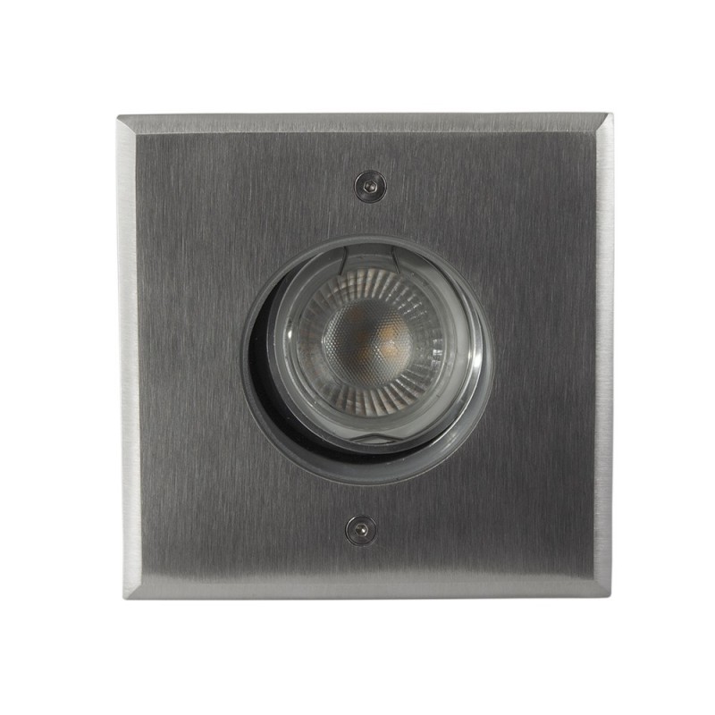 Spot encastré de sol carré orientable  TERRA – 230V – GU10