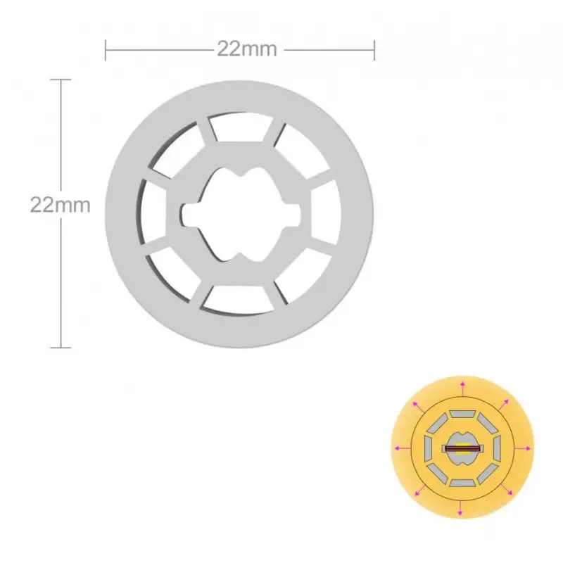 Tube néon flex moyen pour ruban LED - 360° - R22-360