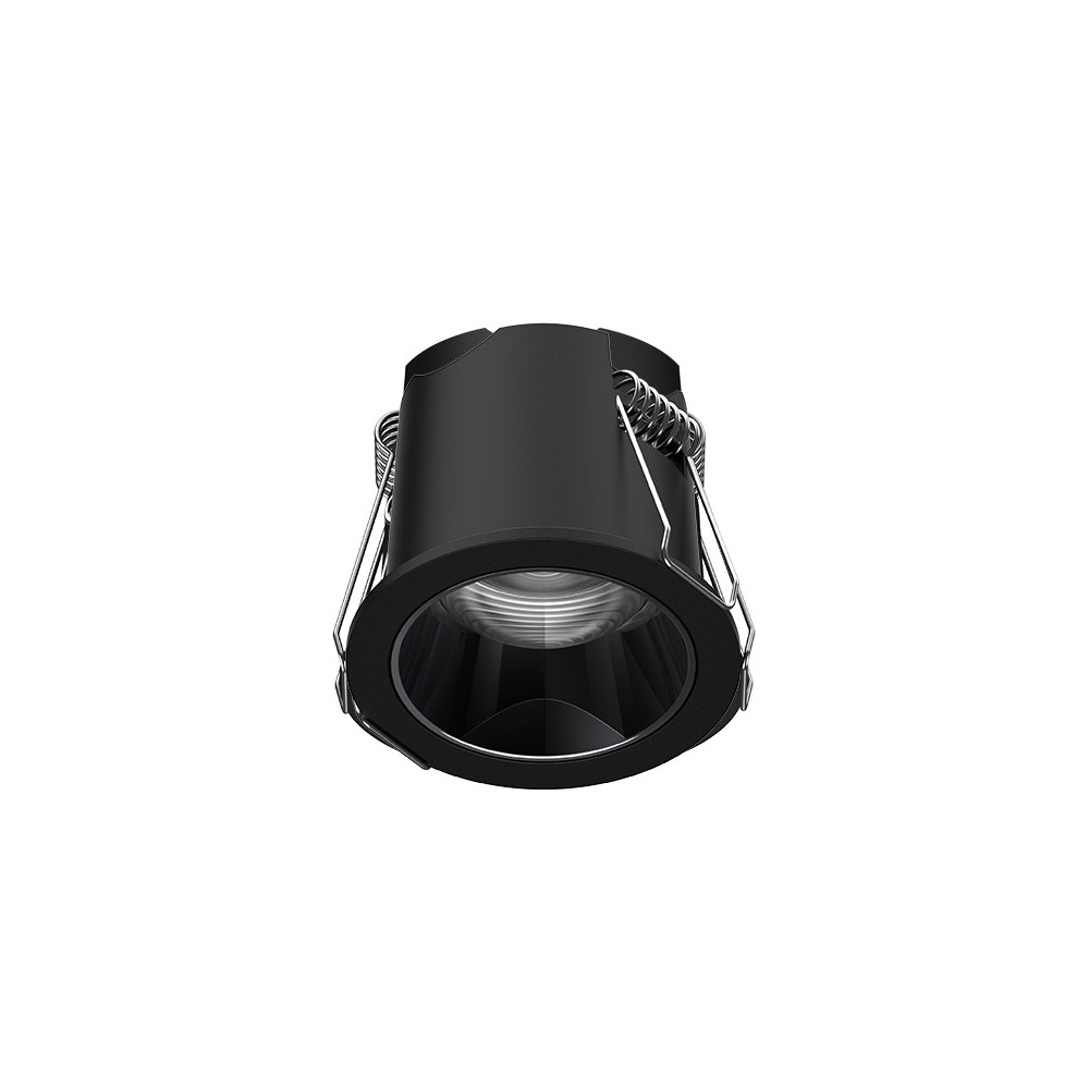Spot LED encastré rond noir réflecteur canon de fusil 7W – 36° - MIROR