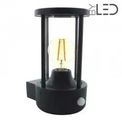 Applique extérieur détecteur de mouvement - TRADI avec ampoule ambrée