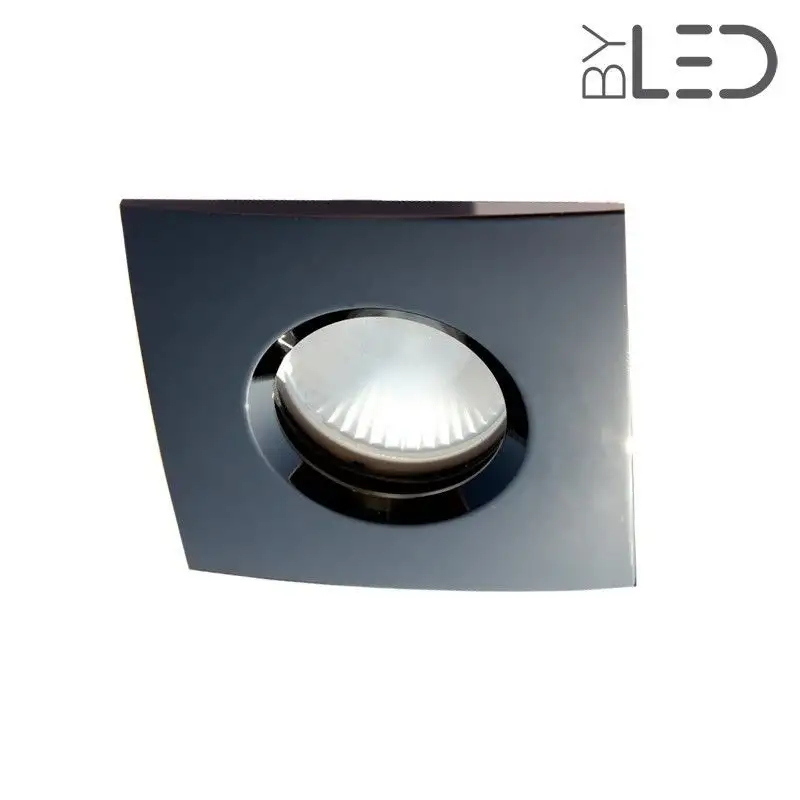 Spot encastrable collerette carrée chanfrein SPLIT - Canon de fusil