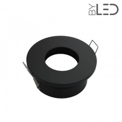 Spot pour ampoule GU10 - Ronde flat SPLIT - Noir