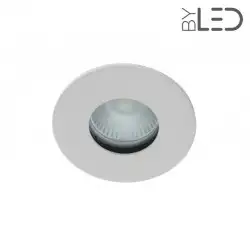 Collerette ronde flat SPLIT - Blanc mat