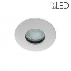 Spot encastrable collerette ronde convex SPLIT - Blanc mat