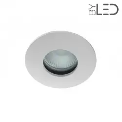 Spot encastrable collerette ronde convex SPLIT - Blanc mat