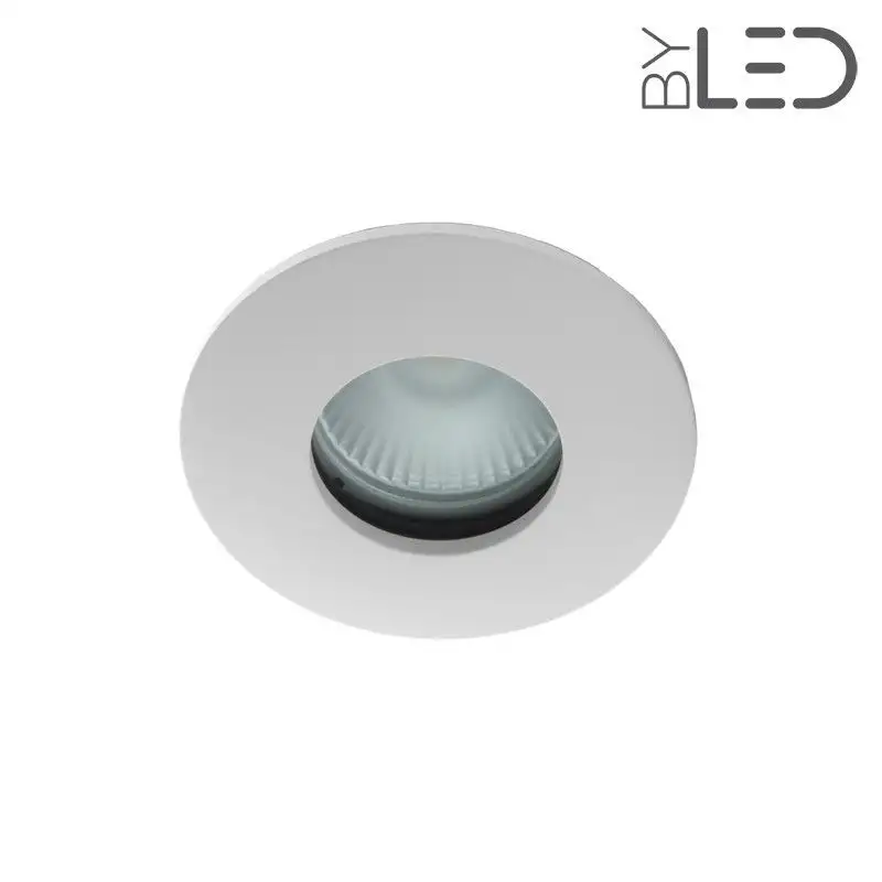 Spot encastrable collerette ronde convex SPLIT - Blanc mat