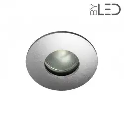 Spot encastrable collerette ronde convex SPLIT - Alu mat