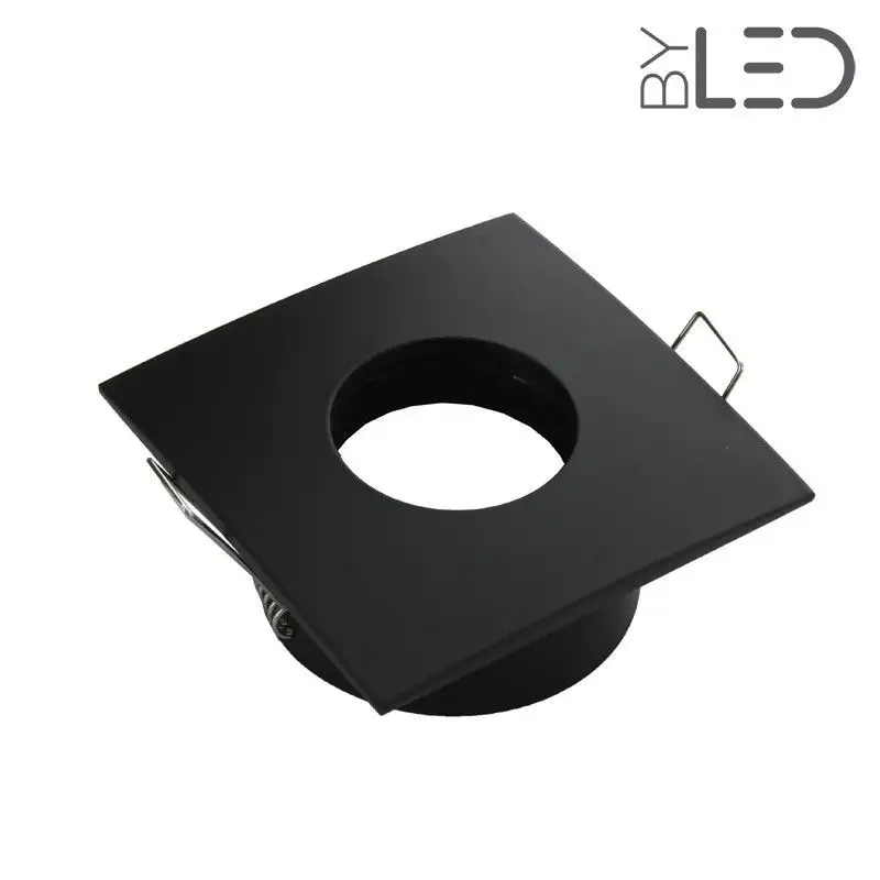 Spot encastrable collerette carrée convex SPLIT - Noir