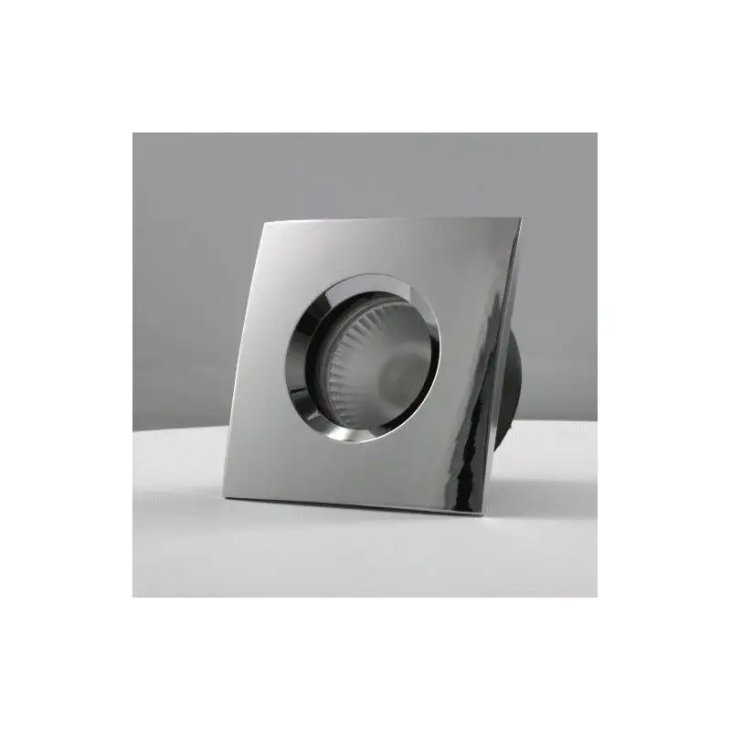 Spot encastrable collerette carrée chanfrein SPLIT - Chrome
