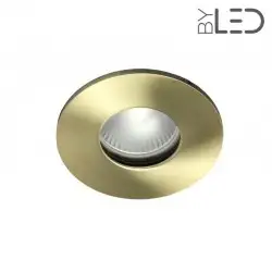 Collerette pour support GU - Ronde flat SPLIT - Or satiné