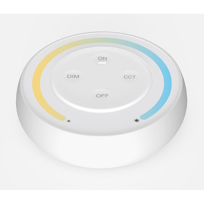 Télécommande tactile Dimmer/CCT murale et amovible - Température de couleur - MiBoxer S1- Blanc