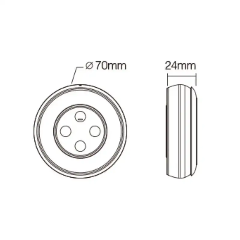 Télécommande tactile Dimmer/CCT murale et amovible - Température de couleur - MiBoxer S1- Blanc