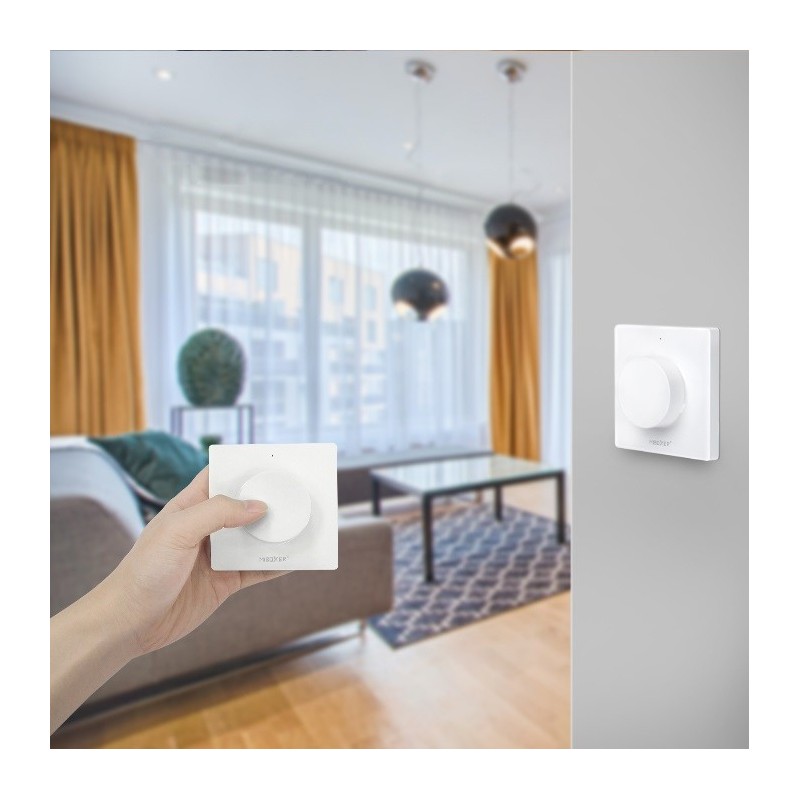 Télécommande tactile Dimmer/CCT murale et amovible - Température de couleur - MiBoxer S1- Blanc