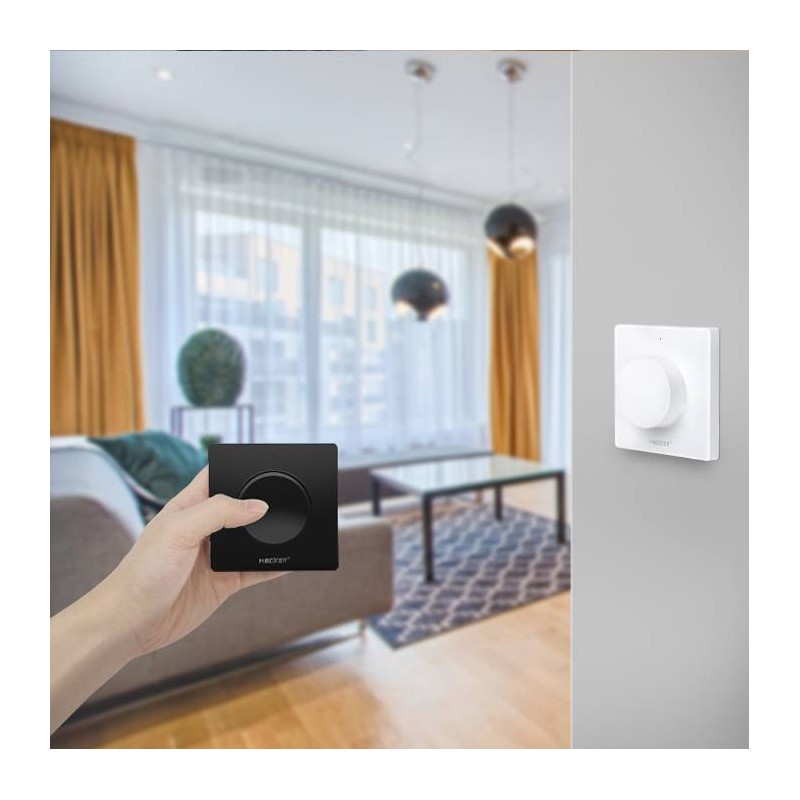 Télécommande tactile Dimmer/CCT murale et amovible - Température de couleur - MiBoxer S1- Blanc