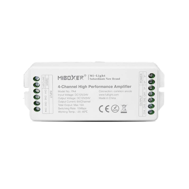 Amplificateur RGB + Blanc ruban LED