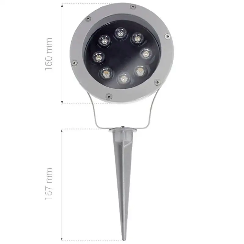 Spot LED à piquer 8 W - Spike 8 - RGB + Blanc chaud